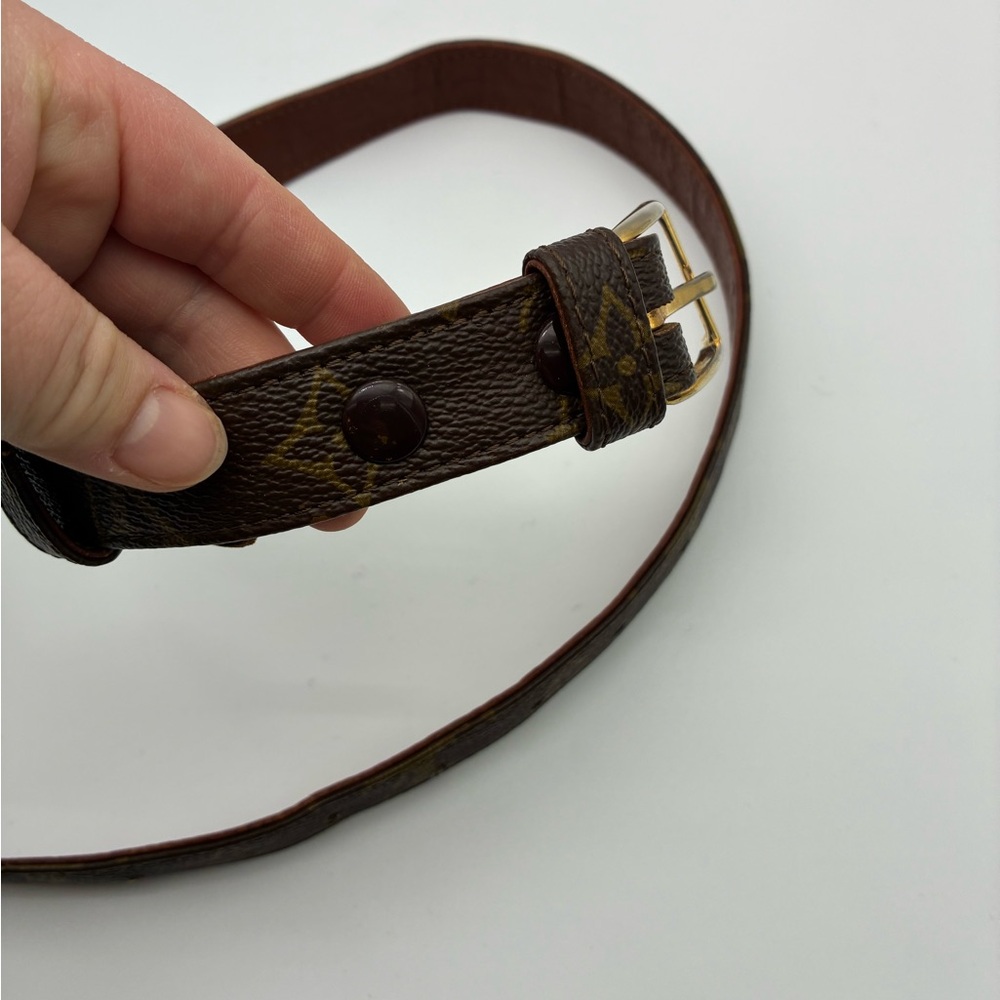 LOUIS VUITTON MONOGRAM VINTAGE BUCKLE BELT - Picture 14 of 16